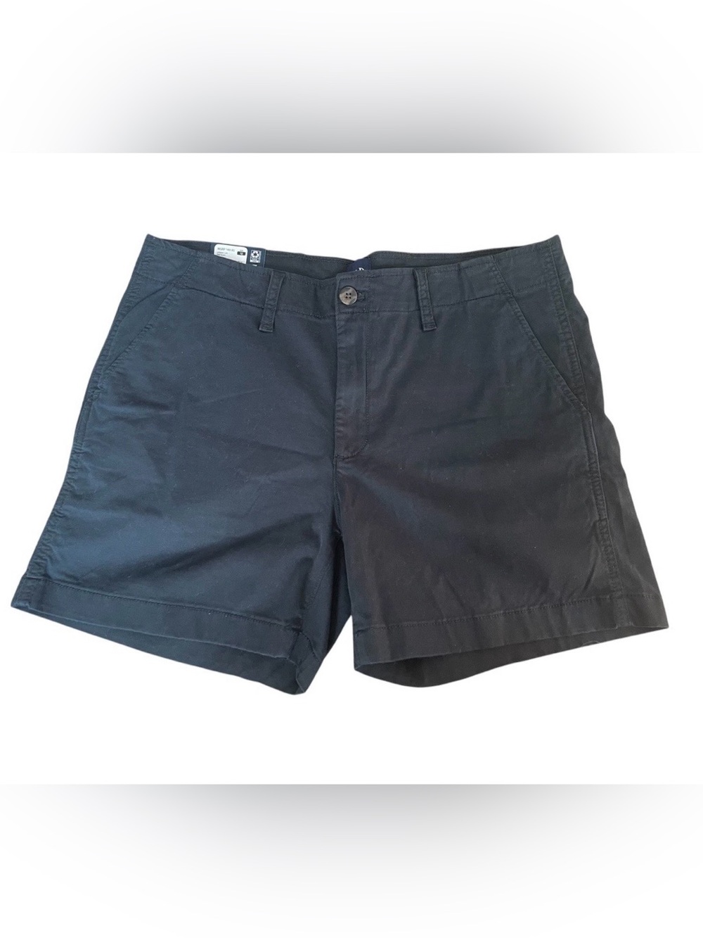 GAP Women's Shorts Size 12 Classic Stretch Black Cotton Pockets 5” Inseam NWT
